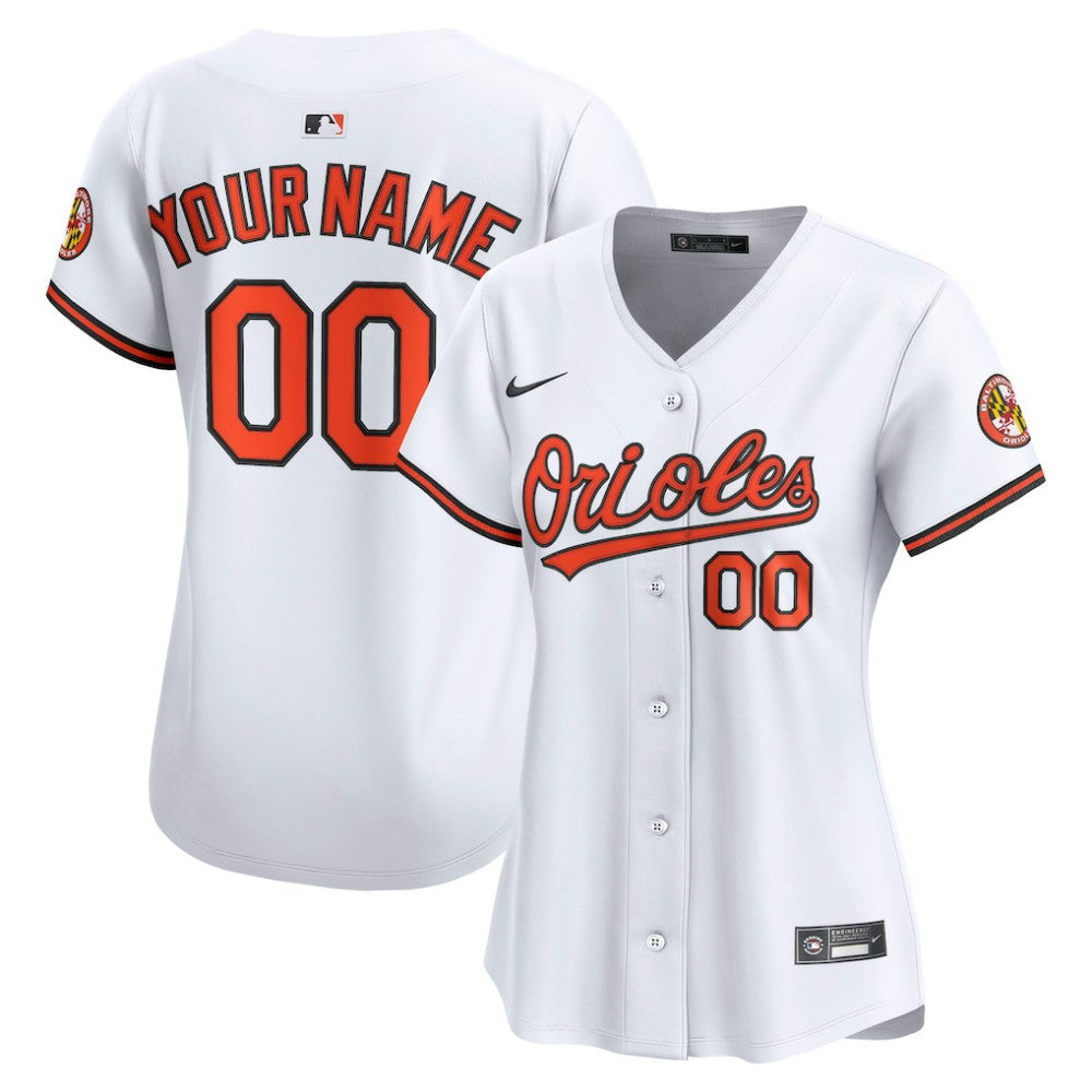 MLB Baltimore Orioles Nike Women's Home Limited Custom Jersey