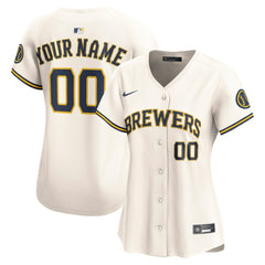 MLB Milwaukee Brewers Nike Women's Home Limited Custom Jersey
