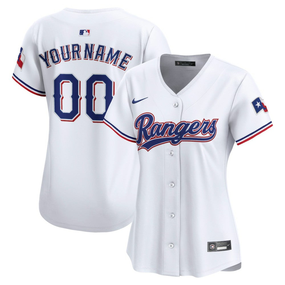 MLB Texas Rangers Nike Women's Home Limited Custom Jersey