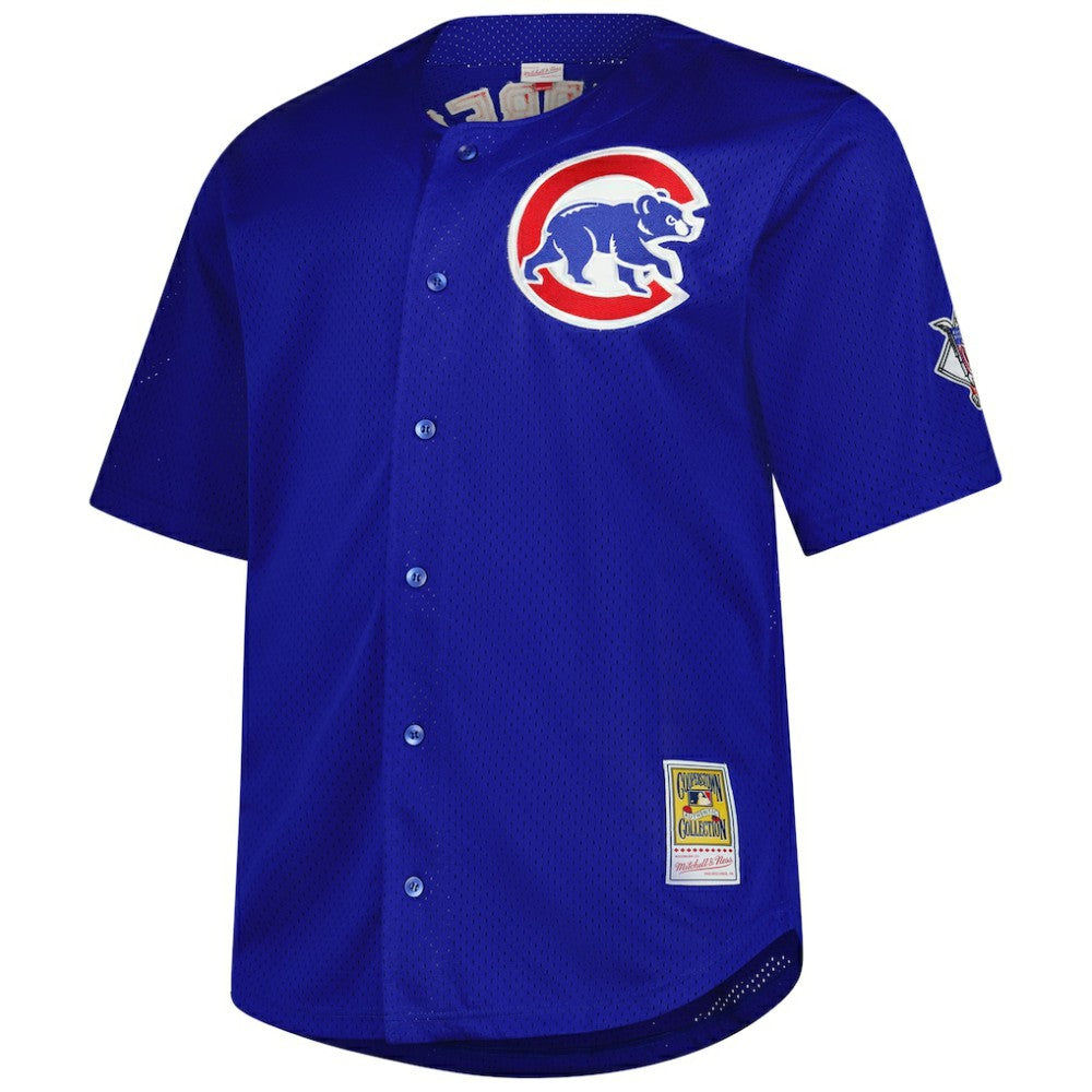 MLB Ryne Sandberg Chicago Cubs Mitchell & Ness Big & Tall Cooperstown Mesh Batting Practice Jersey