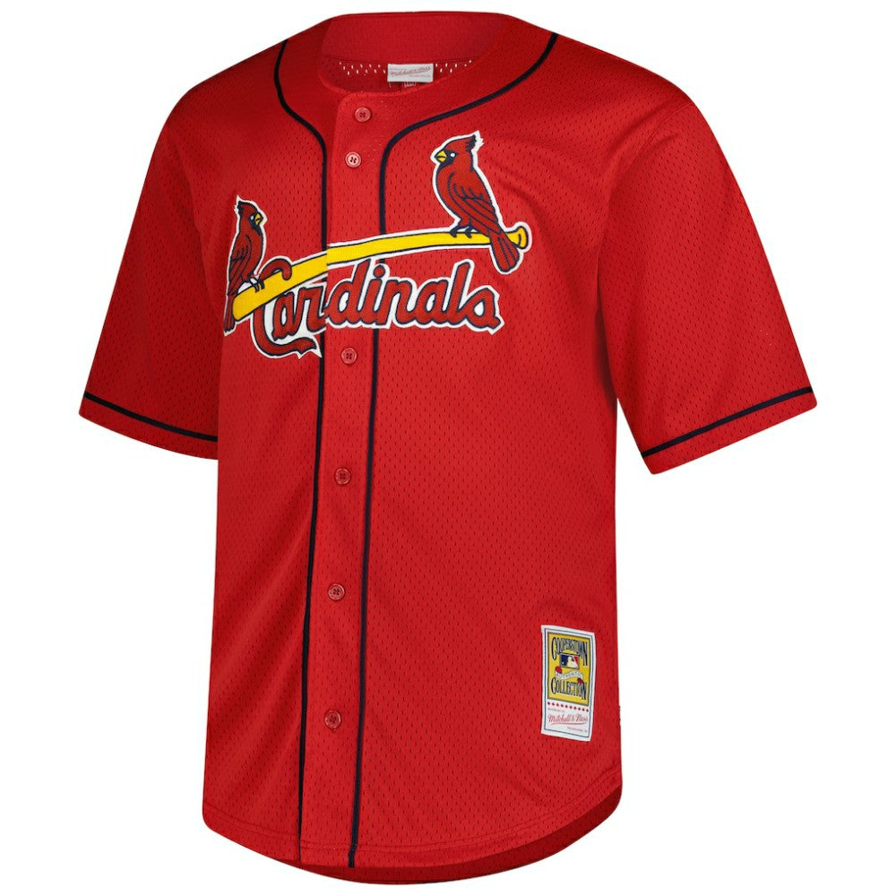 MLB Mark McGwire St. Louis Cardinals Mitchell & Ness Big & Tall Cooperstown Mesh Batting Practice Jersey
