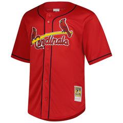 MLB Mark McGwire St. Louis Cardinals Mitchell & Ness Big & Tall Cooperstown Mesh Batting Practice Jersey
