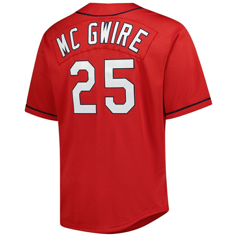 MLB Mark McGwire St. Louis Cardinals Mitchell & Ness Big & Tall Cooperstown Mesh Batting Practice Jersey