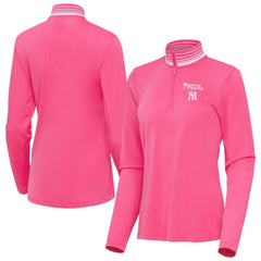 MLB New York Yankees Antigua Women's Spring Training Palmetto Quarter-Zip Top