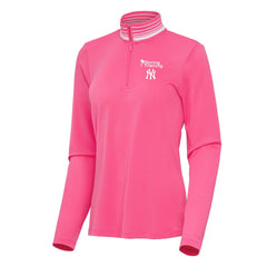 MLB New York Yankees Antigua Women's Spring Training Palmetto Quarter-Zip Top