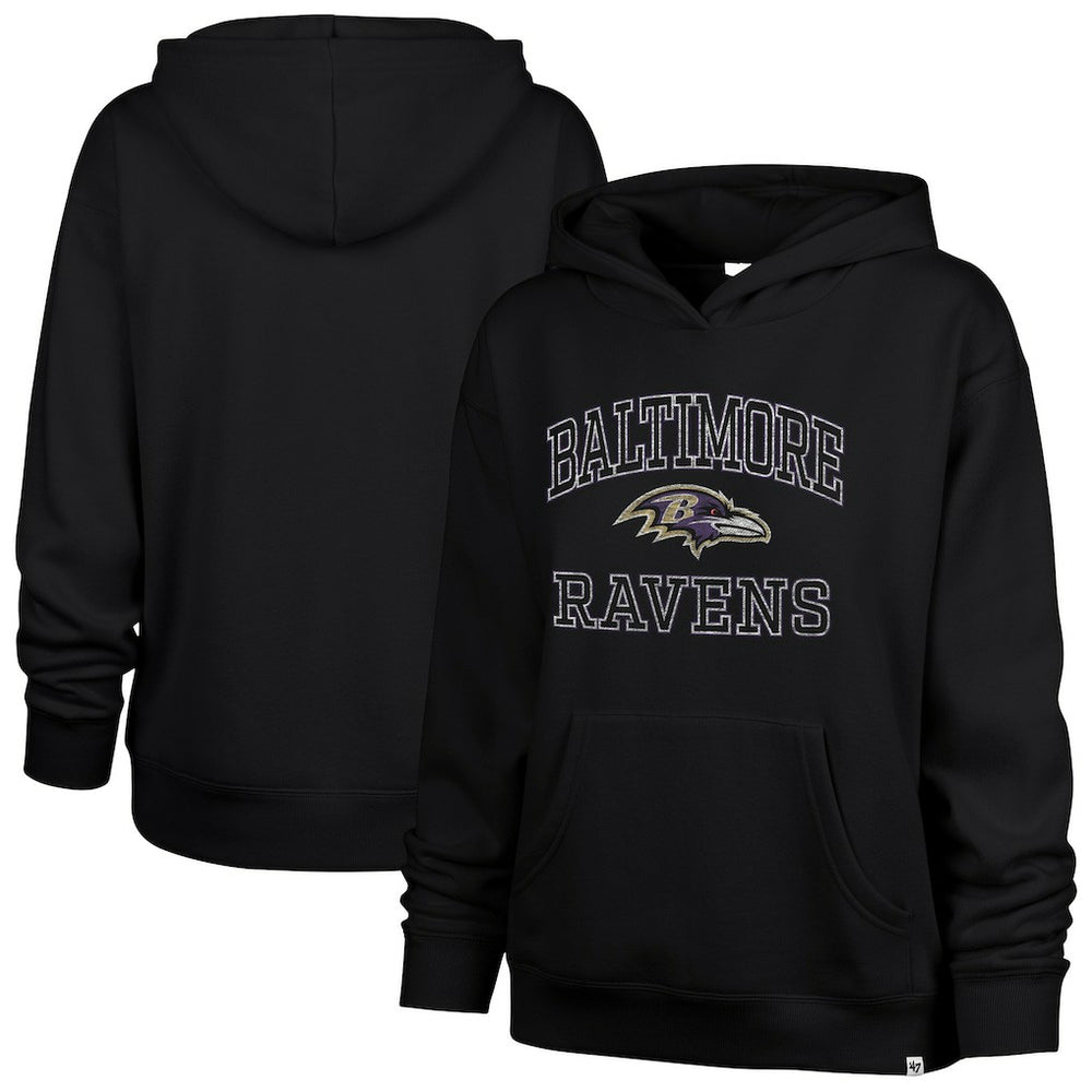 '47 Women's Clarity Naomi Hoodie - Baltimore Ravens
