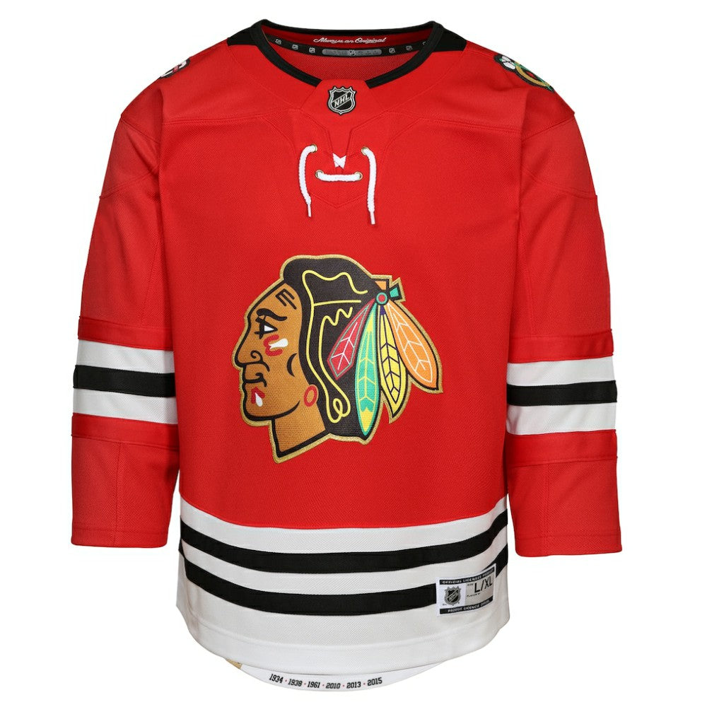 NHL Red Chicago Blackhawks Youth Centennial Premier Jersey