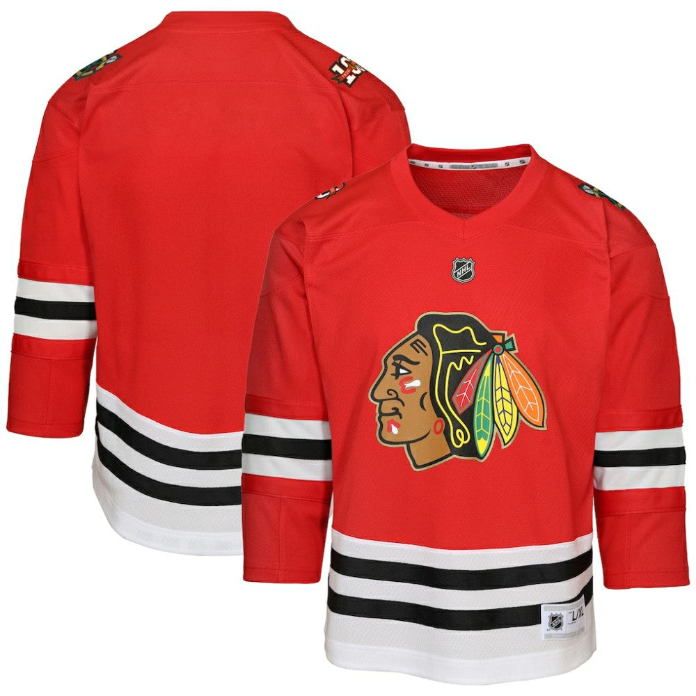 NHL Red Chicago Blackhawks Preschool Centennial Replica Jersey