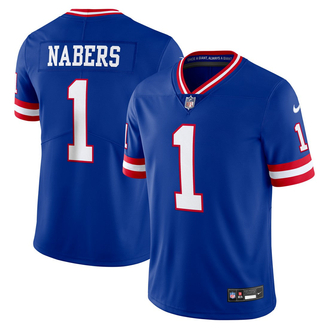 Malik Nabers  Alternate 2 Legacy Vapor Untouchable Limited Jersey - New York Giants