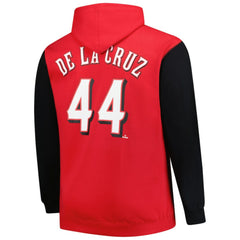 MLB Elly De La Cruz Cincinnati Reds Profile Big & Tall Fleece Pullover Hoodie