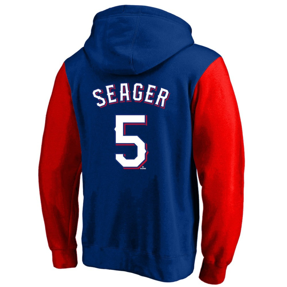 MLB Corey Seager Texas Rangers Profile Big & Tall Name & Number Fleece Pullover Hoodie