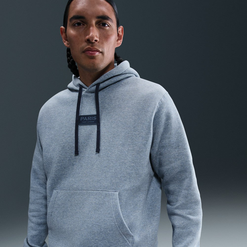 Paris Saint-Germain Club Pullover Hoodie - Nike Heather Navy