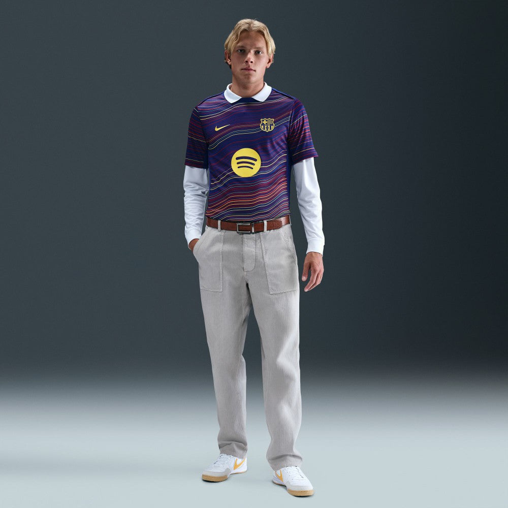 Barcelona Home 2025/26 Academy Pro Pre-Match Top - Nike Navy