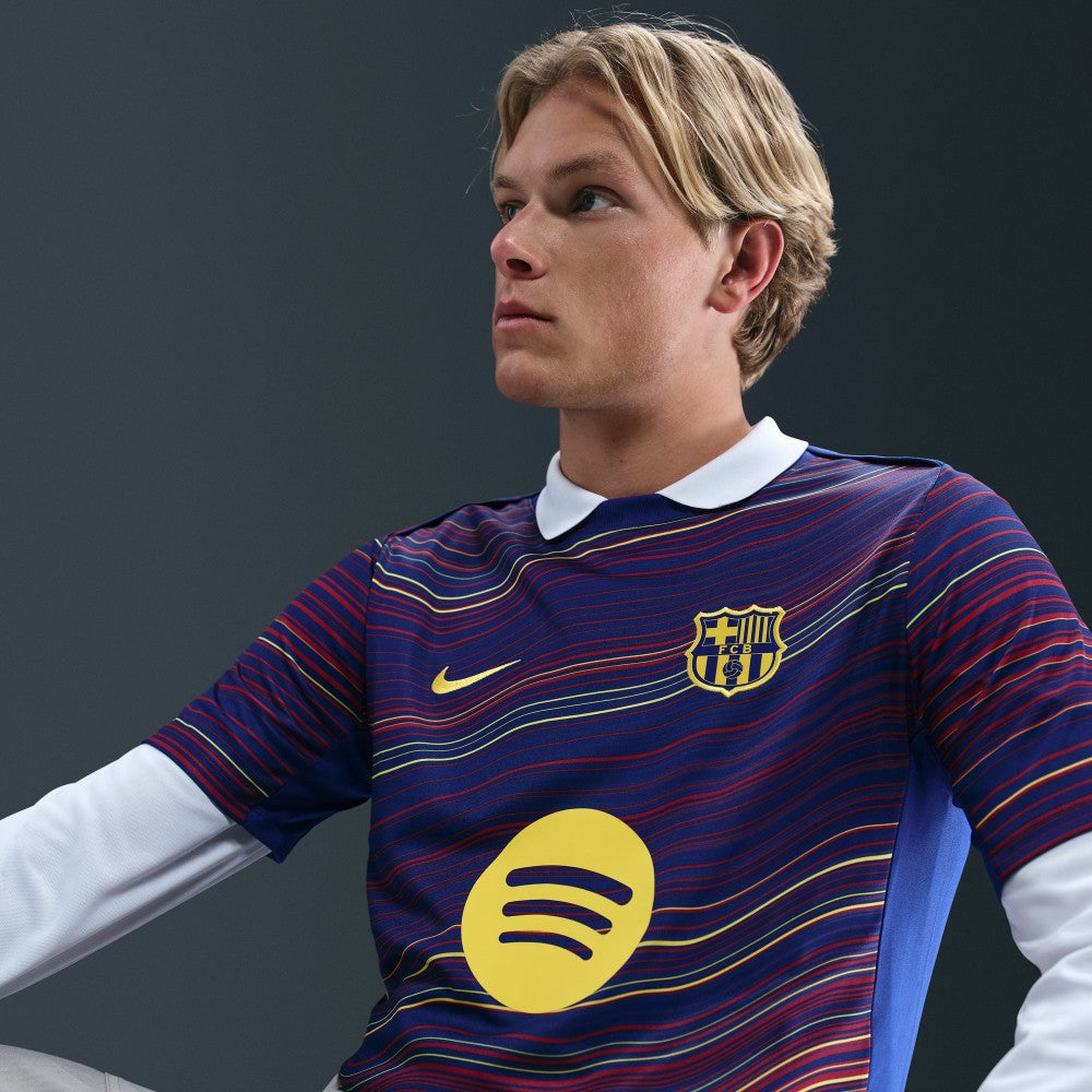 Barcelona Home 2025/26 Academy Pro Pre-Match Top - Nike Navy
