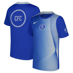 Chelsea Youth 2025/26 Third Academy Pro Pre-Match Dri-Fit Top - Nike Blue