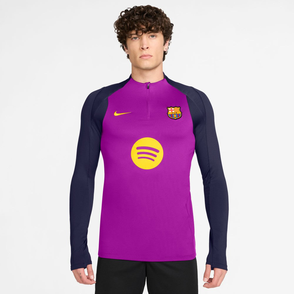 Barcelona 2025/26 Strike Drill Quarter-Zip Long Sleeve Dri-FIT Top - Nike Purple