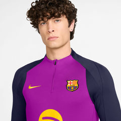Barcelona 2025/26 Strike Drill Quarter-Zip Long Sleeve Dri-FIT Top - Nike Purple