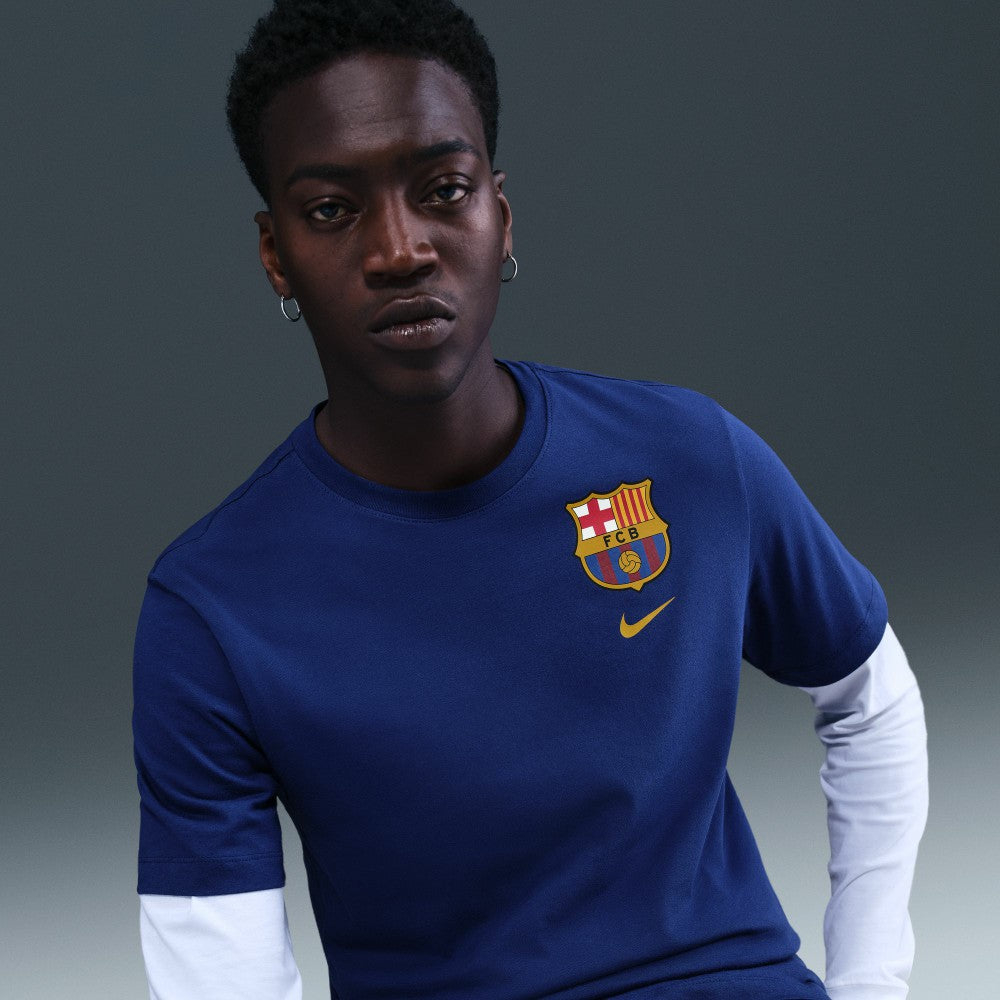 Barcelona Crest T-Shirt - Nike Royal