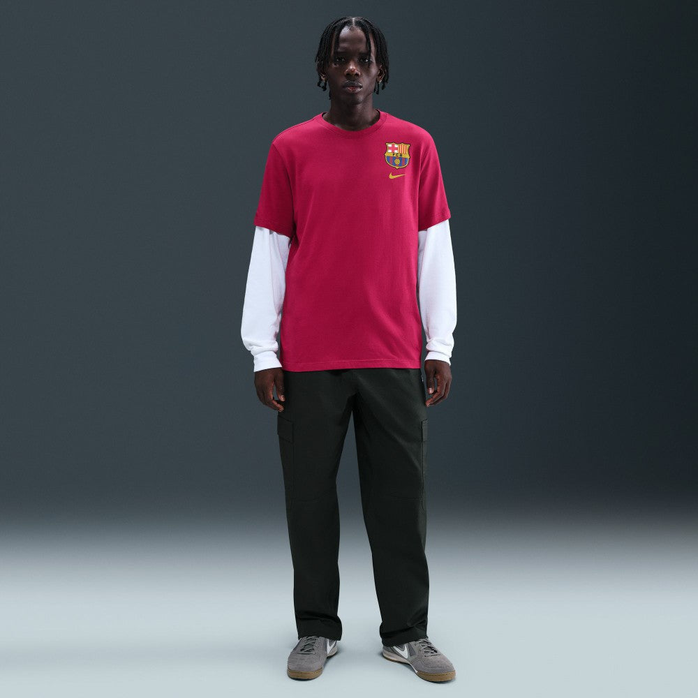Barcelona Crest T-Shirt - Nike Red