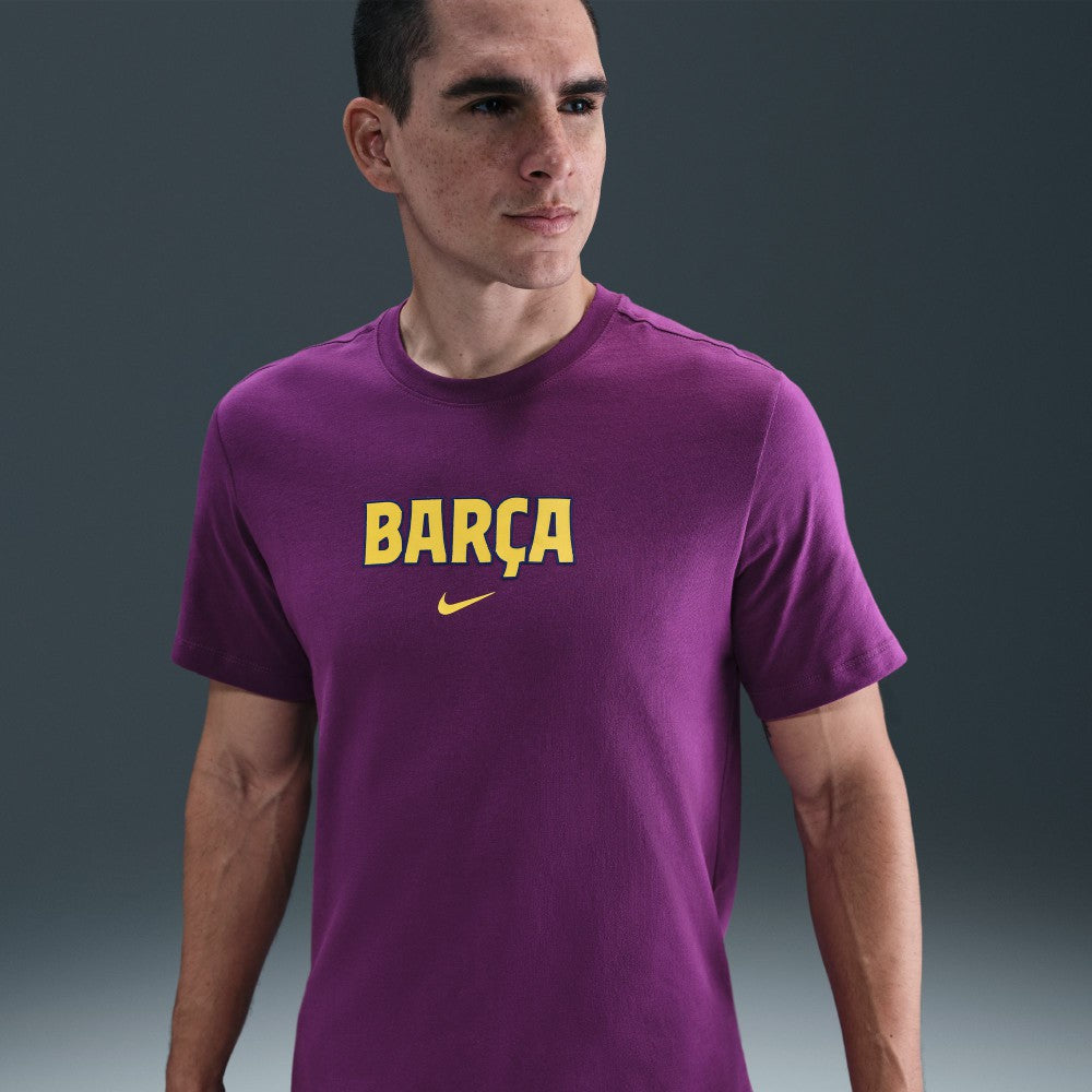 Barcelona 2025/26 Wordmark T-Shirt - Nike Purple
