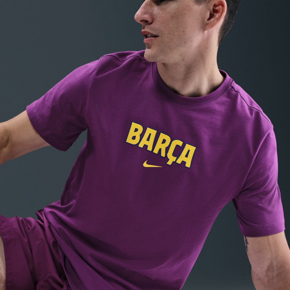 Barcelona 2025/26 Wordmark T-Shirt - Nike Purple