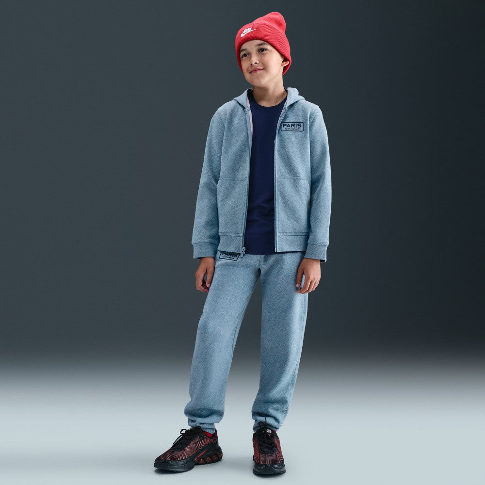 Paris Saint-Germain Youth Club Full-Zip Hoodie - Nike Heather Blue