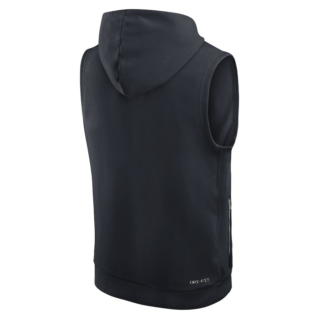 2025 Rivalries Collection Standard Issue Sideline Dri-FIT Sleeveless Hoodie - Miami Dolphins