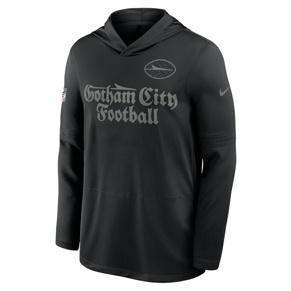 2025 Rivalries Collection Sideline Dri-FIT Long Sleeve Hoodie T-Shirt - New York Jets