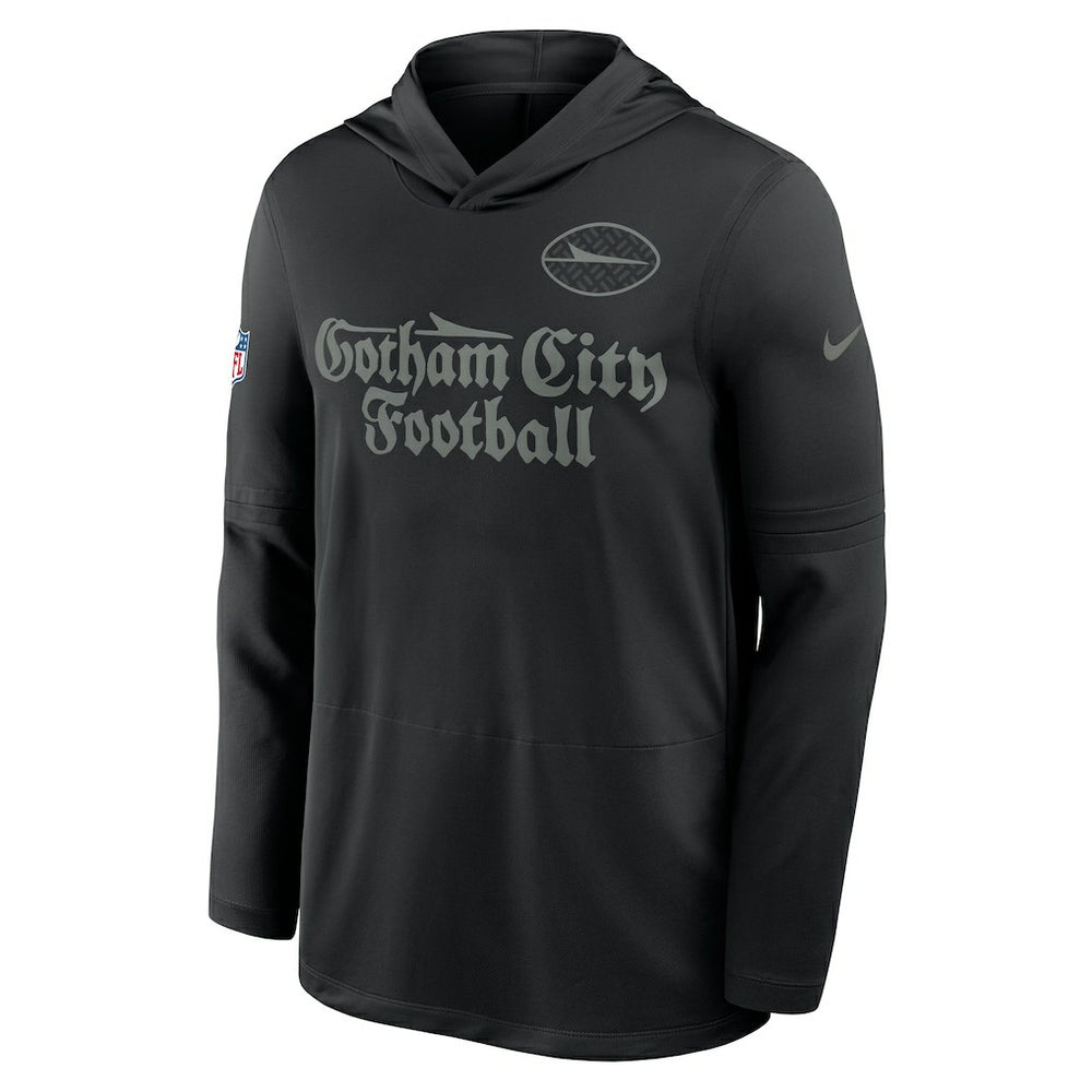 2025 Rivalries Collection Sideline Dri-FIT Long Sleeve Hoodie T-Shirt - New York Jets