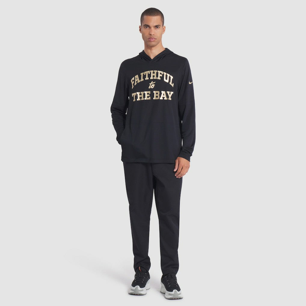 2025 Rivalries Collection Sideline Dri-FIT Long Sleeve Hoodie T-Shirt - San Francisco 49ers