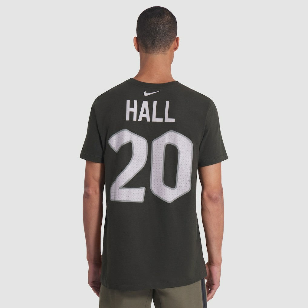 Breece Hall  2025 Rivalries Collection Player Name & Number T-Shirt - New York Jets