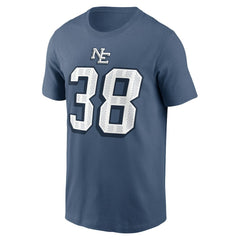 Rhamondre Stevenson  2025 Rivalries Collection Player Name & Number T-Shirt - New England Patriots