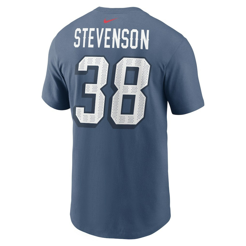 Rhamondre Stevenson  2025 Rivalries Collection Player Name & Number T-Shirt - New England Patriots