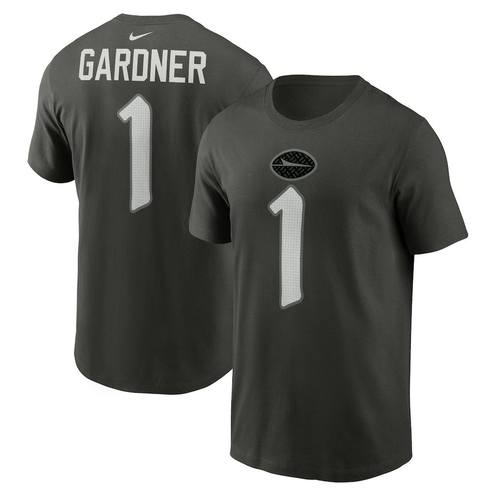 Ahmad Sauce Gardner  2025 Rivalries Collection Player Name & Number T-Shirt - New York Jets