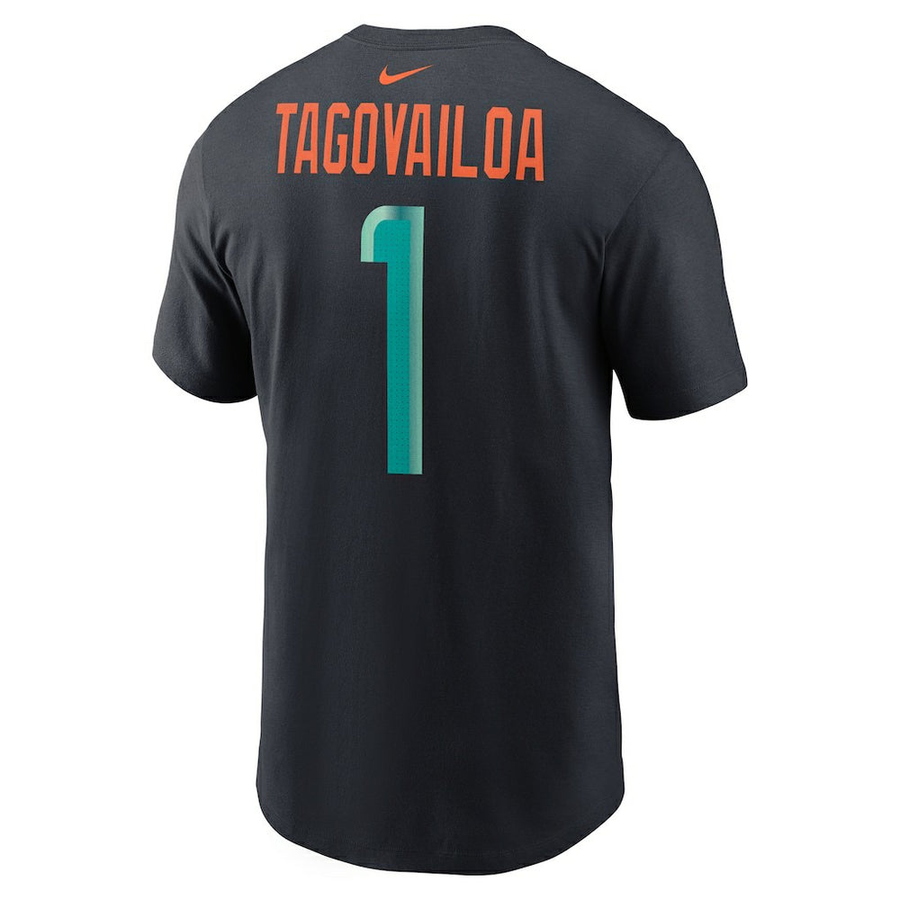 Tua Tagovailoa  2025 Rivalries Collection Player Name & Number T-Shirt - Miami Dolphins