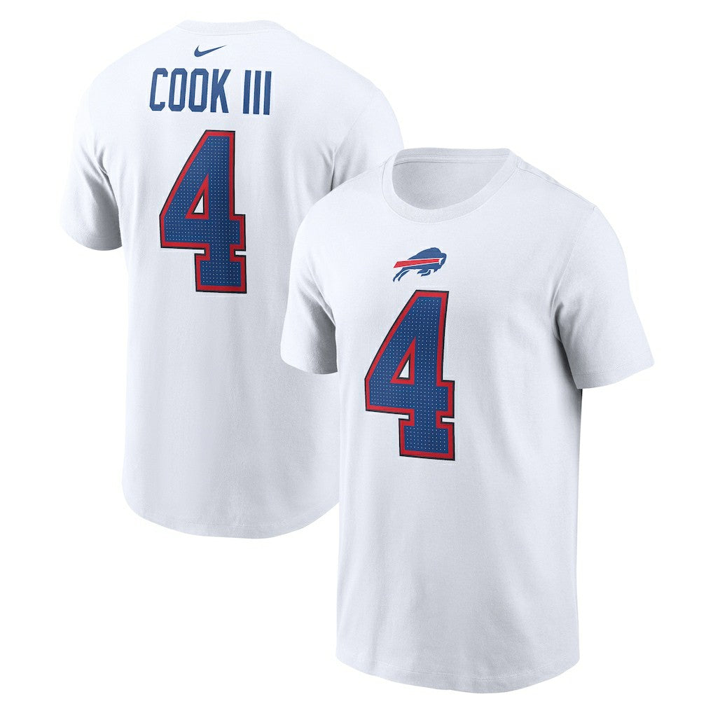 James Cook III  Player Name & Number T-Shirt - Buffalo Bills