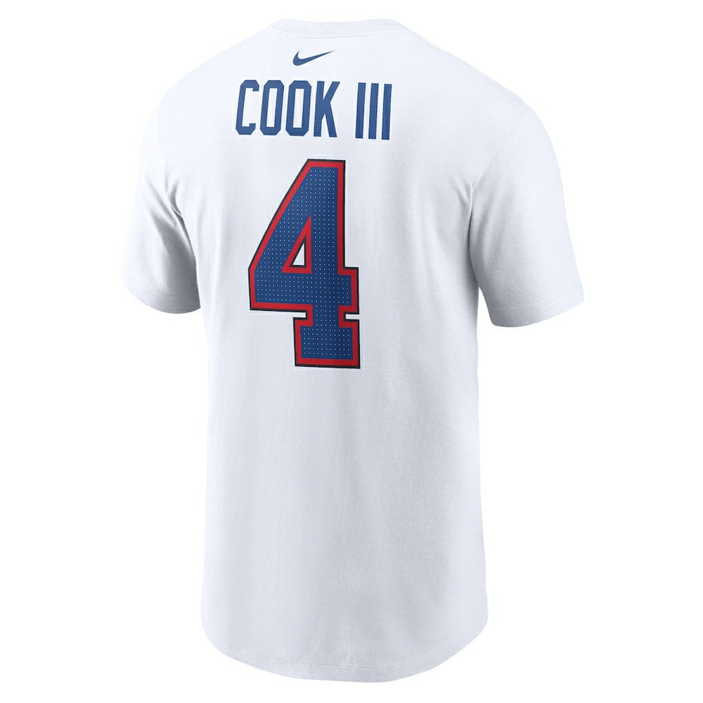 James Cook III  Player Name & Number T-Shirt - Buffalo Bills