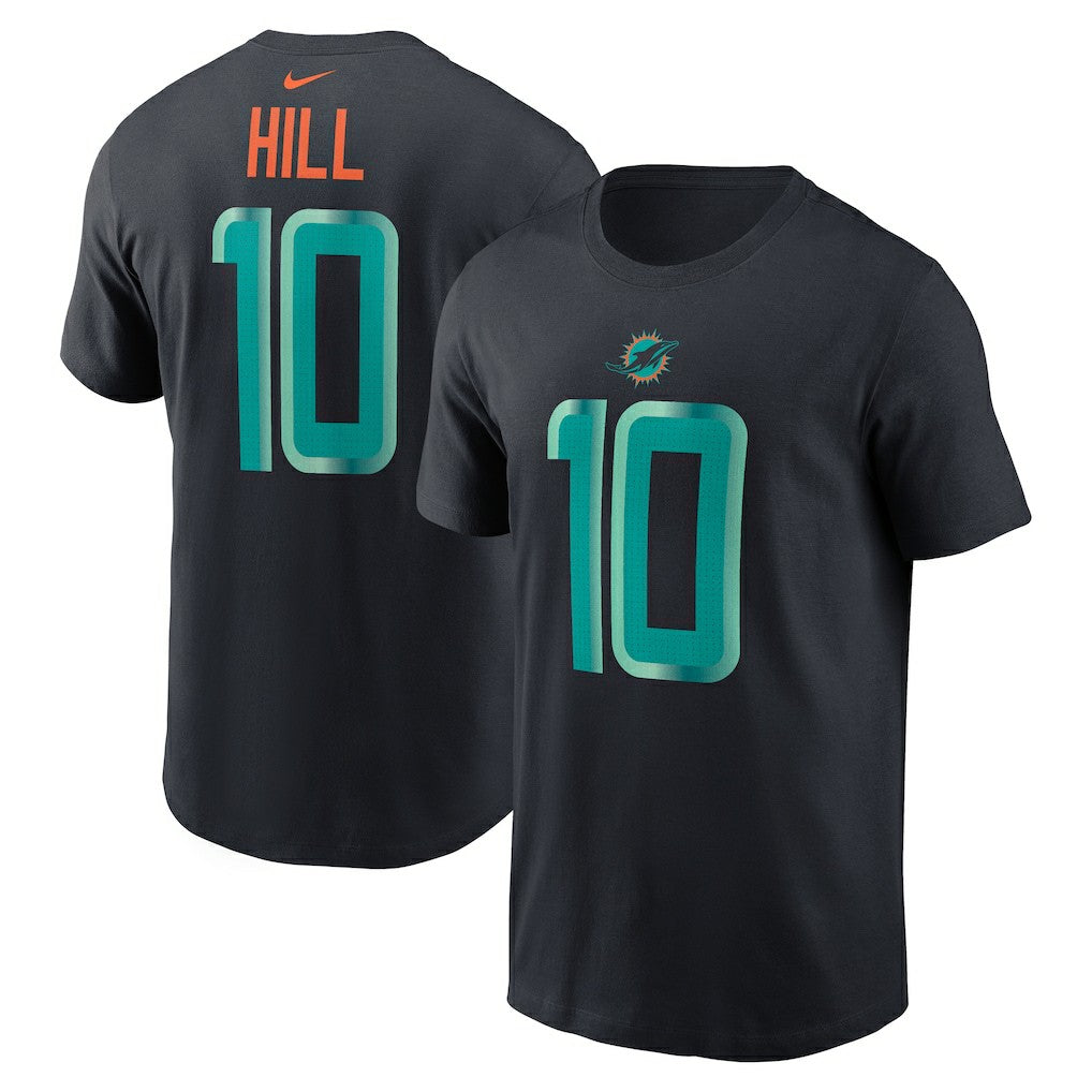 Tyreek Hill  2025 Rivalries Collection Player Name & Number T-Shirt - Miami Dolphins