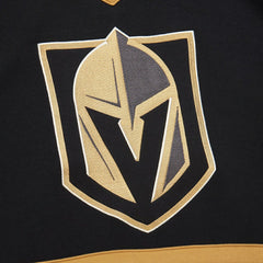 NHL Black Vegas Golden Knights Mitchell & Ness Women's Heritage Lace-Up Pullover Sweatshirt