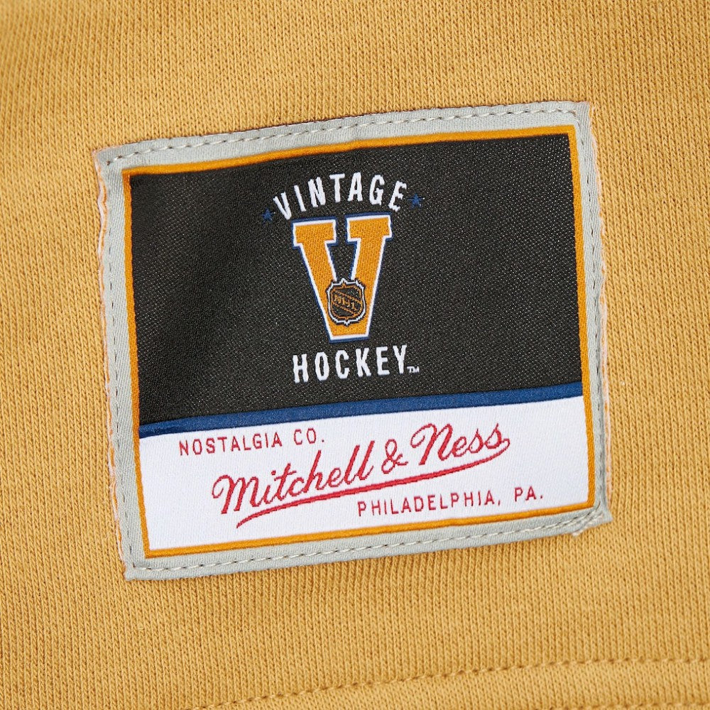 NHL Black Vegas Golden Knights Mitchell & Ness Women's Heritage Lace-Up Pullover Sweatshirt