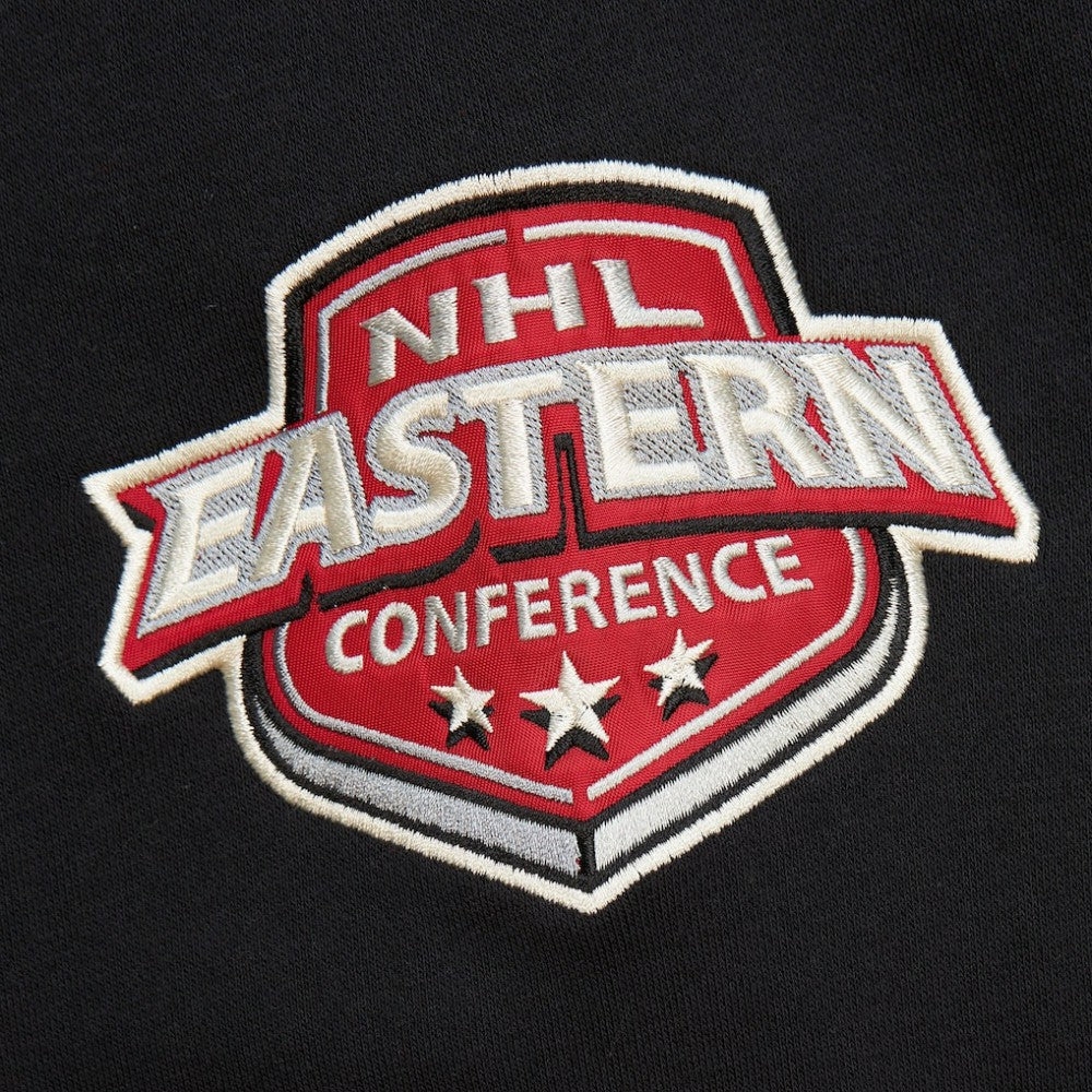 NHL Black Boston Bruins Mitchell & Ness Women's Heritage Lace-Up Pullover Sweatshirt