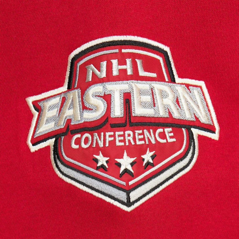 NHL Red Detroit Red Wings Mitchell & Ness Women's Heritage Lace-Up Pullover Sweatshirt