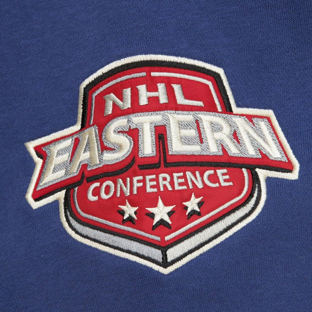 NHL Blue Tampa Bay Lightning Mitchell & Ness Women's Heritage Lace-Up Pullover Sweatshirt