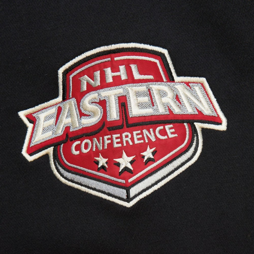 NHL Black Philadelphia Flyers Mitchell & Ness Women's Heritage Lace-Up Pullover Sweatshirt