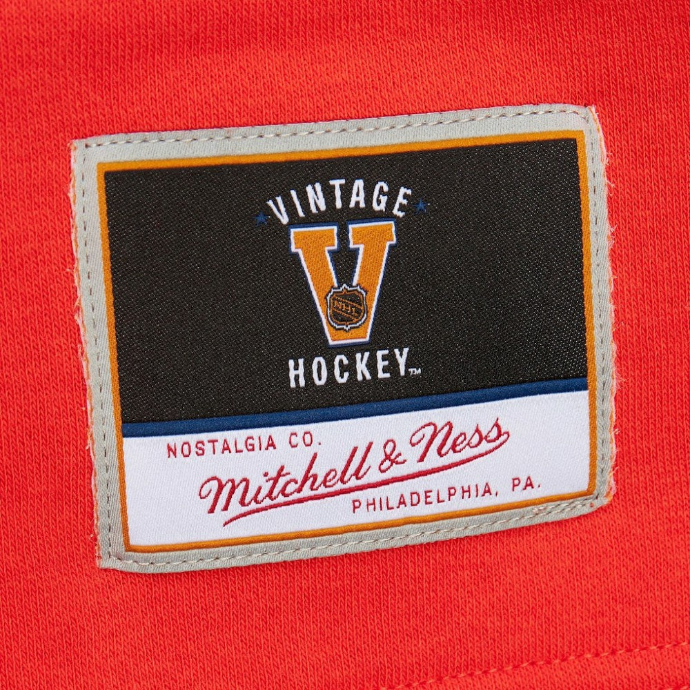 NHL Black Philadelphia Flyers Mitchell & Ness Women's Heritage Lace-Up Pullover Sweatshirt