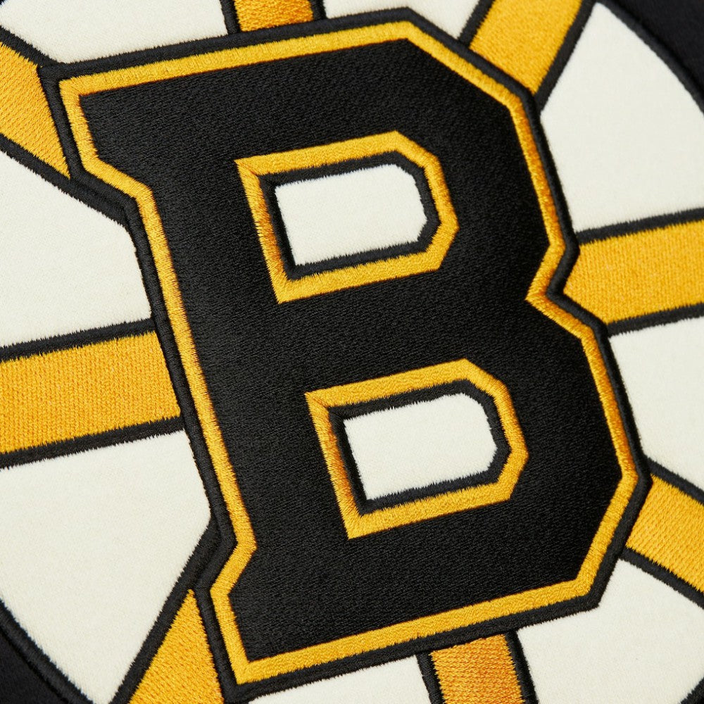NHL Black Boston Bruins Heritage Lace-Up Pullover Sweatshirt