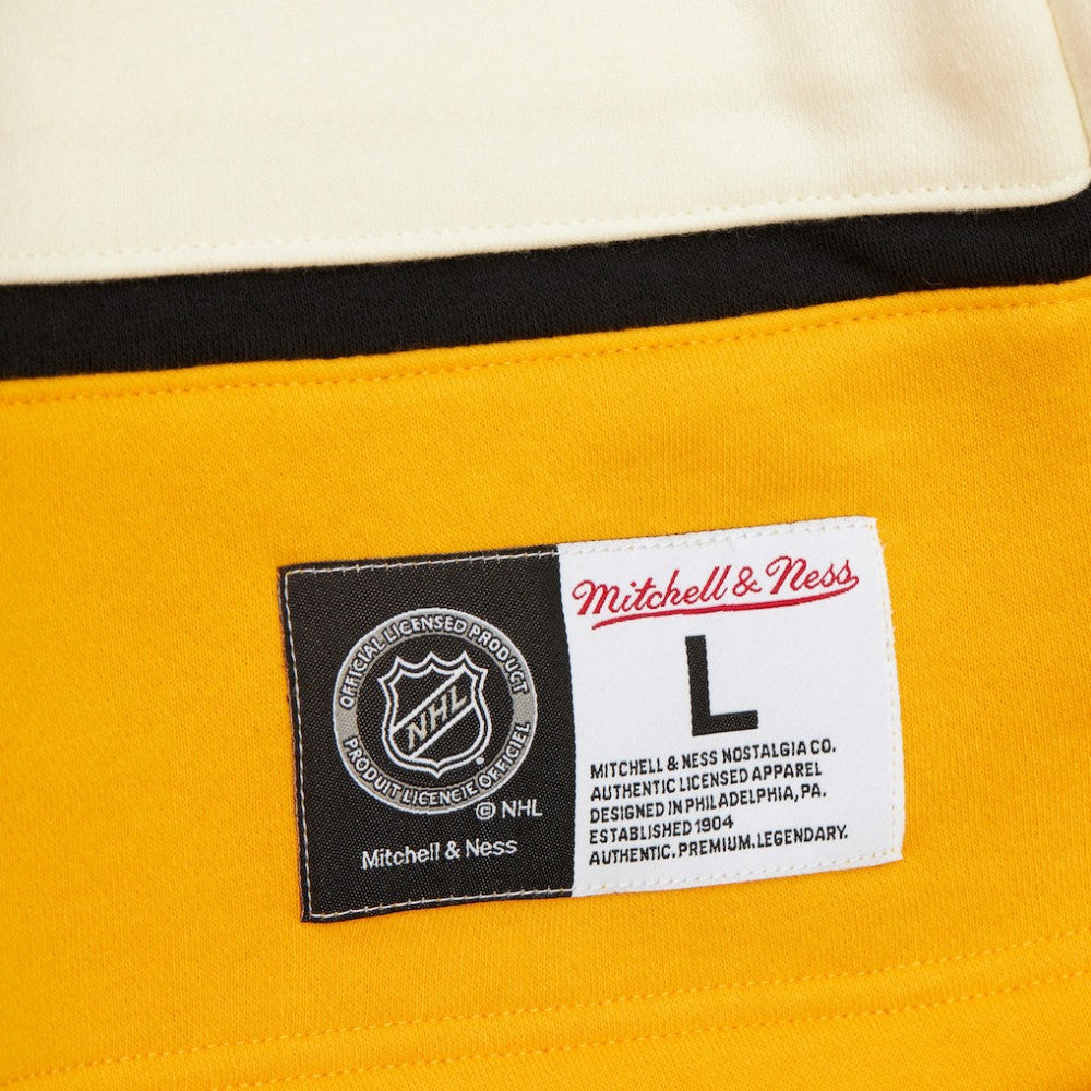 NHL Black Boston Bruins Heritage Lace-Up Pullover Sweatshirt