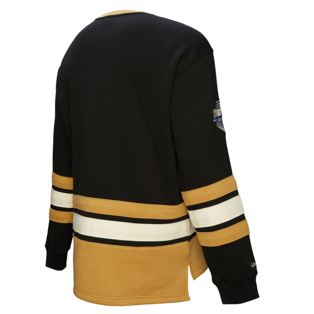 NHL Black Vegas Golden Knights Heritage Lace-Up Pullover Sweatshirt