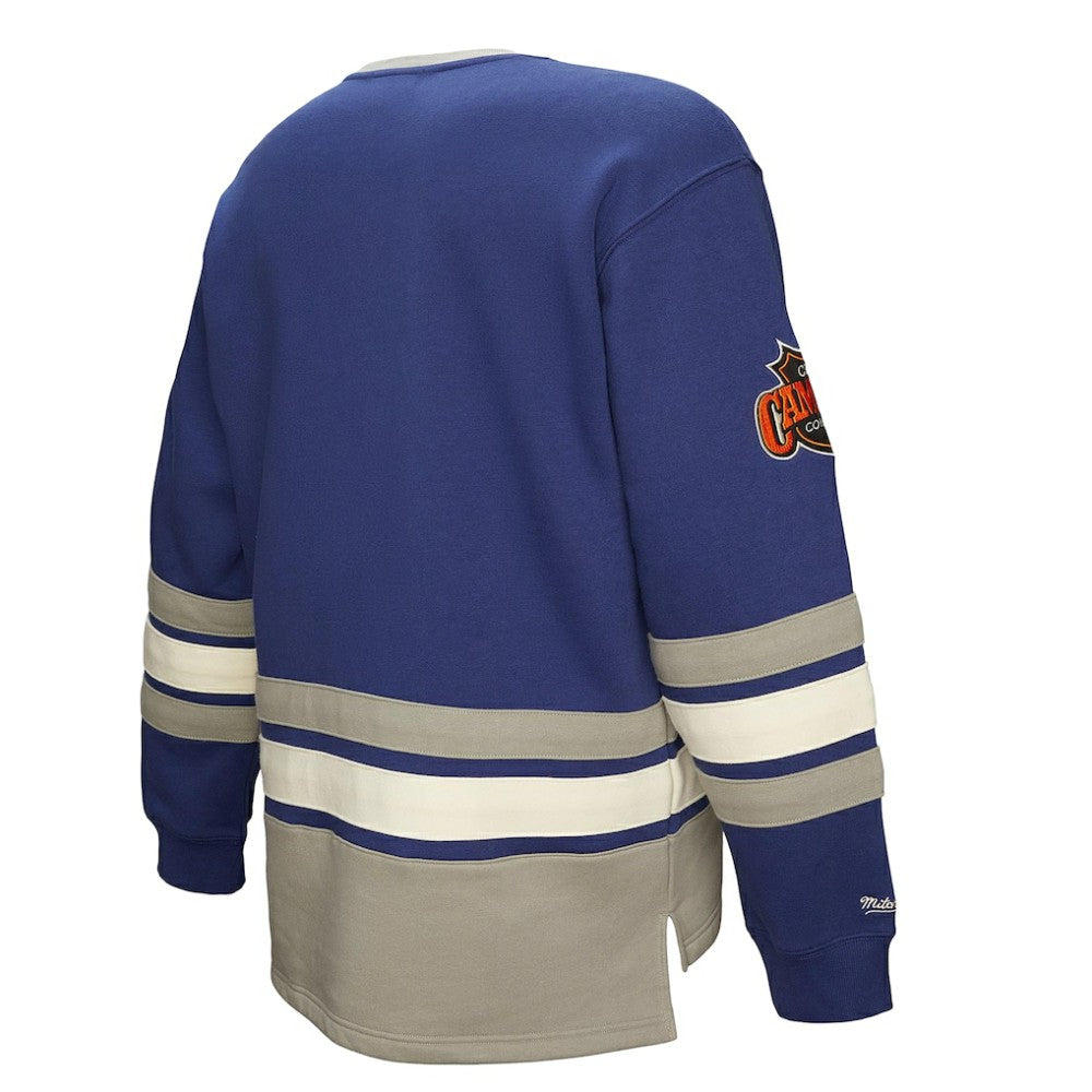 NHL Blue Toronto Maple Leafs Heritage Lace-Up Pullover Sweatshirt