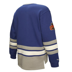 NHL Blue Toronto Maple Leafs Heritage Lace-Up Pullover Sweatshirt